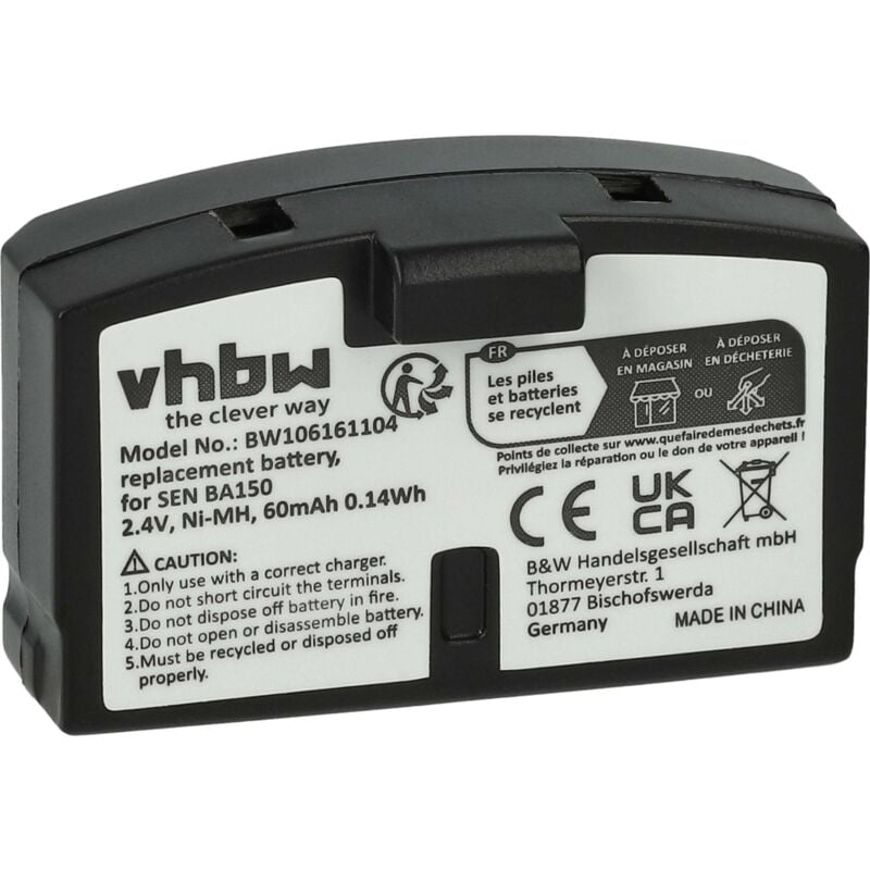 Battery Ni-MH suitable for sennheiser replaces BA150/BA151