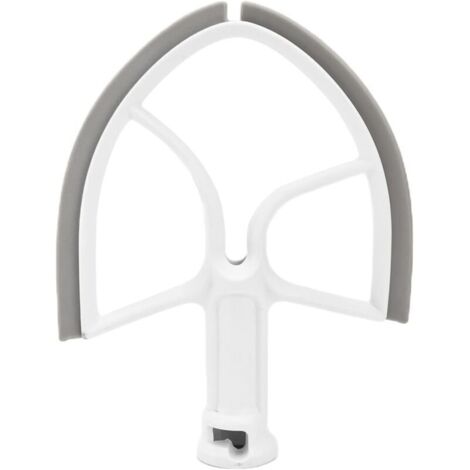 Batteur à Bord Flexible pour Batteur sur Socle à Tête Inclinable pour Mélangeur sur Socle à Bol Relevable 5QT Mélangeur Fouet Remplacement de la Tête de Mélange