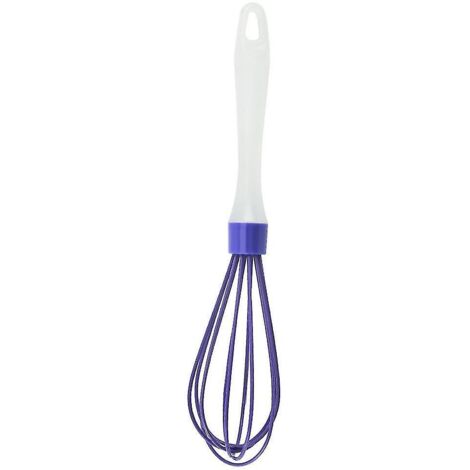 Batteur à œufs manuel en acier inoxydable pour la maison, idéal pour la crème fouettée, les gâteaux et la pâtisserie - Violet