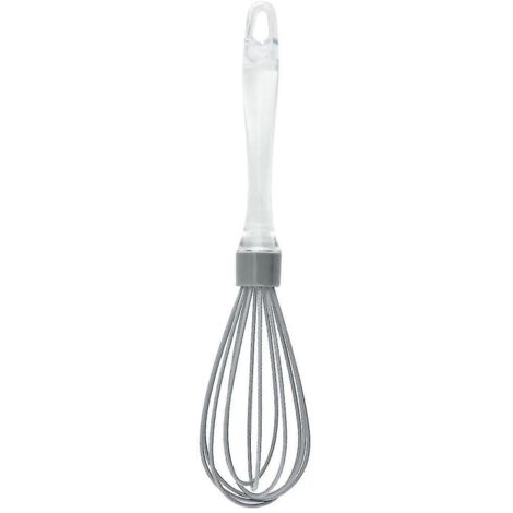 Batteur à œufs manuel en acier inoxydable pour la maison, idéal pour monter la crème fouettée et préparer des gâteaux et des œufs – Gris premium