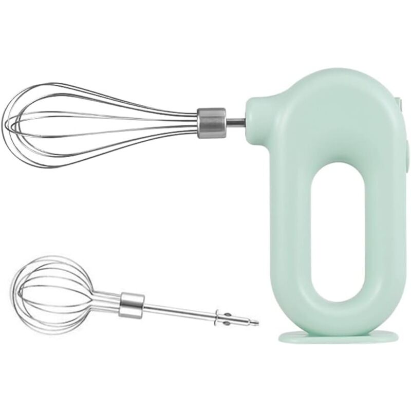 Batteur à œufs portatif sans fil, mélangeur électrique rechargeable à 4 vitesses, batteur à œufs électrique, mélangeur de blancs d'œufs pour la