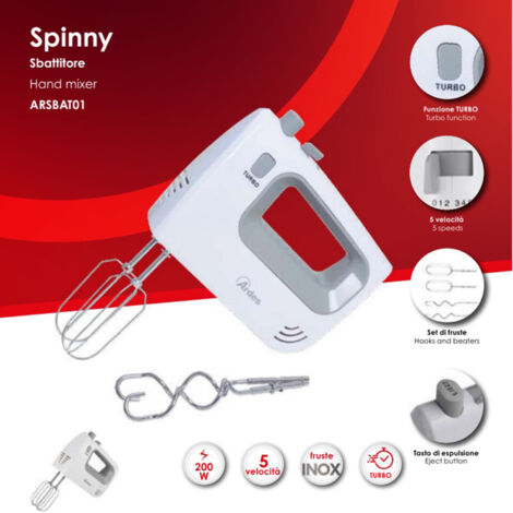 Batteur électrique à main Ardes Spinny ARSBAT01 200 W Blanc