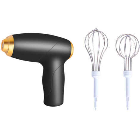 Batteur électrique à main sans fil pour la maison, rechargeable par USB, avec 2 fouets amovibles, 4 vitesses, idéal pour la pâtisserie maison, léger et portable.