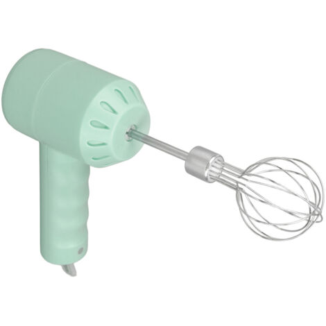 Batteur électrique à main sans fil rechargeable par USB, mousseur à lait électrique portable avec 2 bâtonnets mélangeurs pour la maison