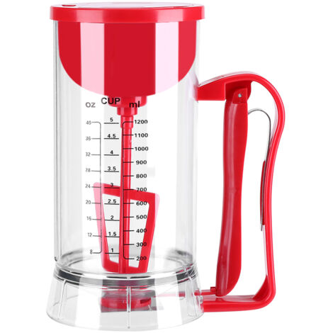 Batteur électrique sans fil à piles avec distributeur pour pâte à crêpes, muffins et gaufres - AquaForge