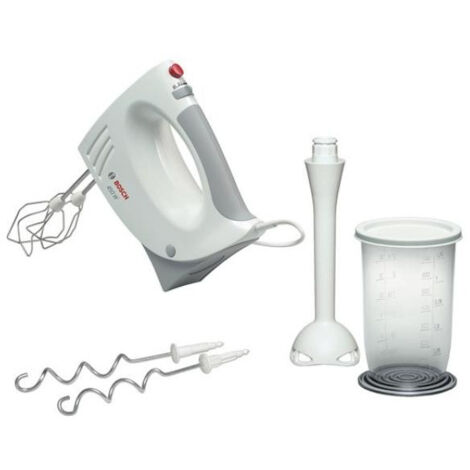 Batteur Fouet Electrique  et mixeur plongeant - BOSCH - MFQ3540 - 450W - 5 vitesses - 2 fouets - 2 crochets pétrisseurs