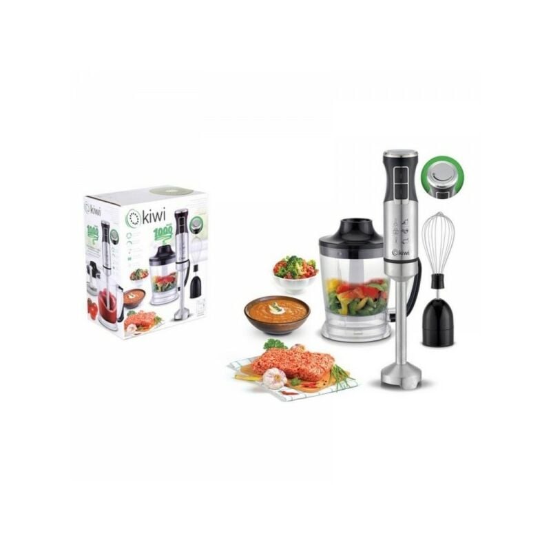 Kiwi - batteur hachoir KHB-4437 1 l 1000W Acier inoxydable