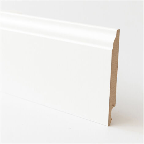 BATTISCOPA 120X14 MM MDF 240 CM BIANCO BAROCCO- 5,0 pz