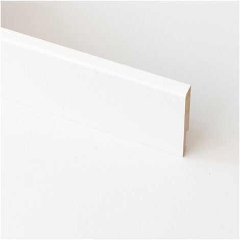 BATTISCOPA 80X14 MM MDF 240 CM BIANCO- 5,0 pz