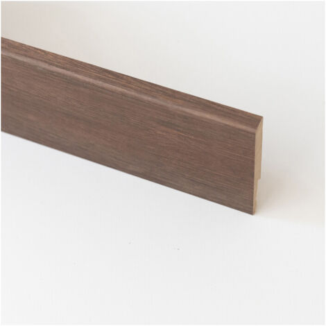 BATTISCOPA  80X14 MM MDF 240 CM NOCE SCURO- 5,0 pz
