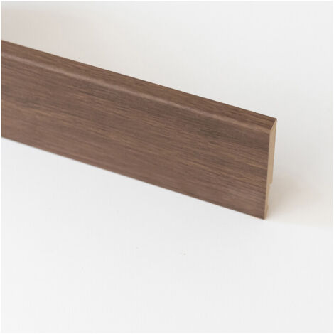 BATTISCOPA  80X14 MM MDF 240 CM ROVERE SCURO- 5,0 pz
