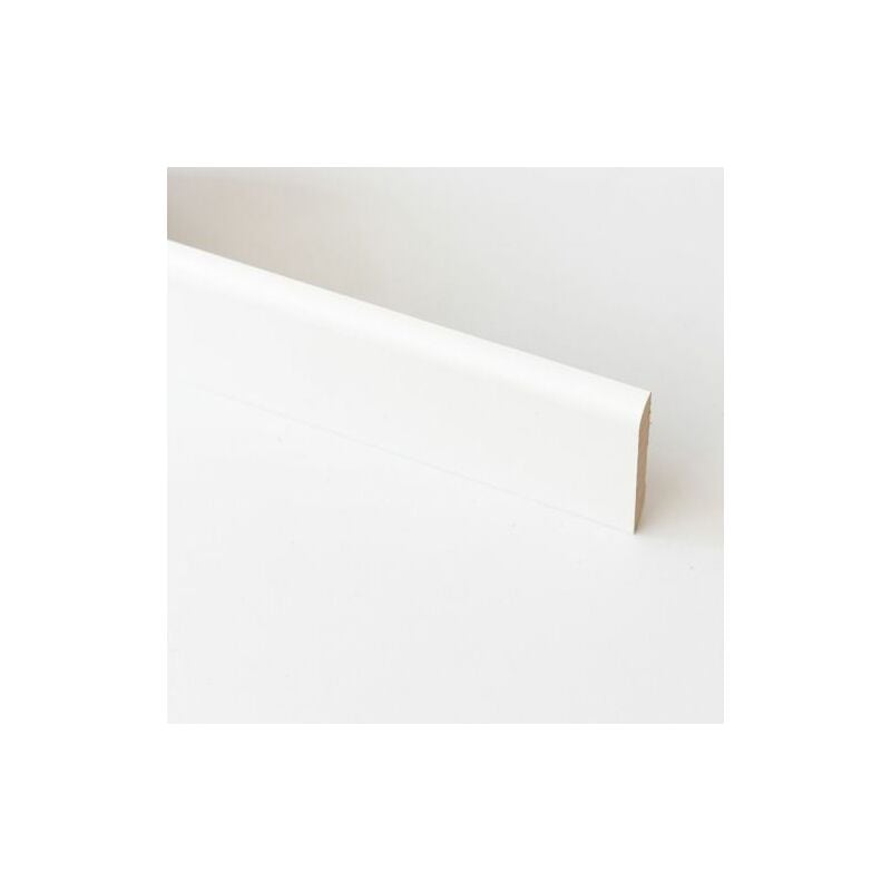 Marca - battiscopa in mdf bianco MM.10X70X2400 10