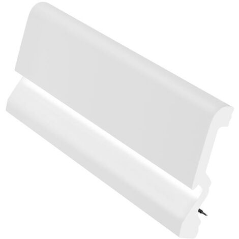 LED Battiscopa Stucco Listello Piedi Berlino Antiurto 109x22mm Hf-3 -  bianco, 30 Metri : : Fai da te