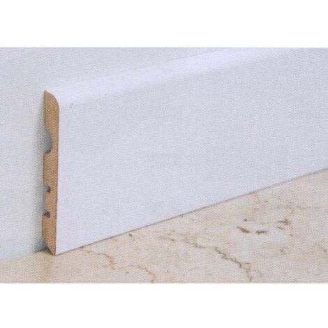 BATTISCOPA MDF 2,40MT 10X70MM BIANCO