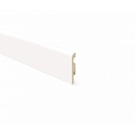 Battiscopa Mdf 80X10X2400 Bianco - Kimono
