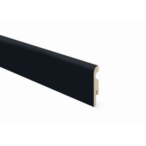BATTISCOPA MDF 80X10X2400MM NERO