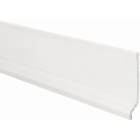 Battiscopa in PVC Espanso Bianco 70x9 mm - 2 metri lineari