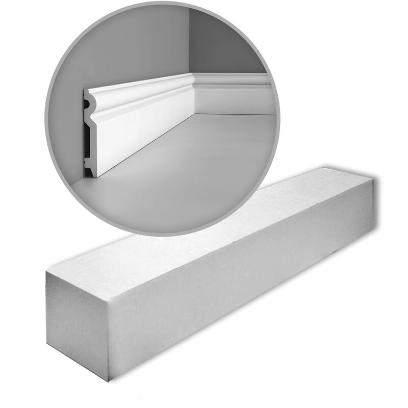 Decor SX137 axxent 1 Box 22 pieces Cornices Mouldings 44 m - bianco - Orac