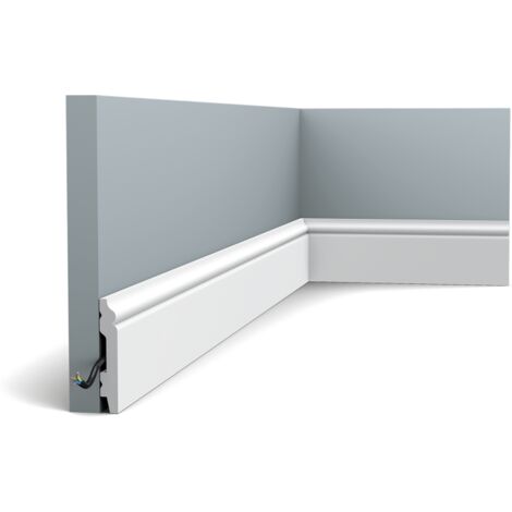 Battiscopa SX165 elegante e classico con curve morbide