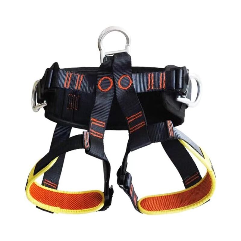 Baudrier Escalade, Harnais d'escalade, Ceinture de sécurité antichute Taille, Ceintures de Demi-Corps, pour Alpinisme Haut Niveau Rescue Spéléologie