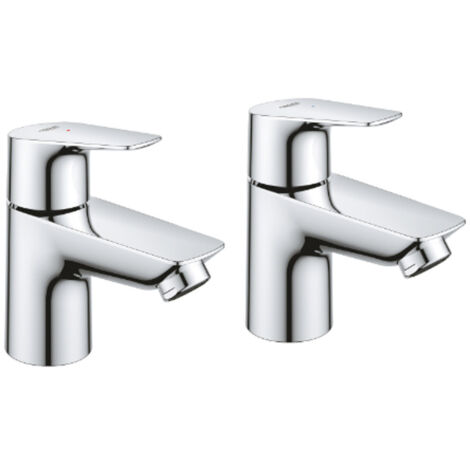 Bauedge Pillar Tap Pair Chrome - 2042110M - Stylish and Functional