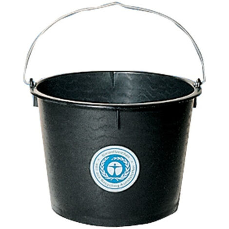Baueimer Polyeth.-Regen. hohe Form, schwarz 10 l
