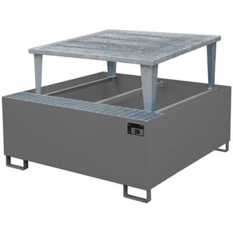 Bauer Auffangwanne AWA 1000, lackiert, Mausgrau