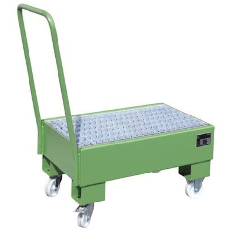 Bauer Fahrbare Auffangwanne AW 60-1 SR, lackiert, Resedagrün