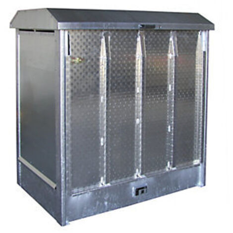 Bauer Gefahrstoff-Depot GD-N/R 2 abklappbare Vordertür aus Aluminium als Auffahrrampe, verzinkt
