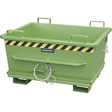 Bauer Klappbodenbehälter BKB 500, lackiert, Resedagrün