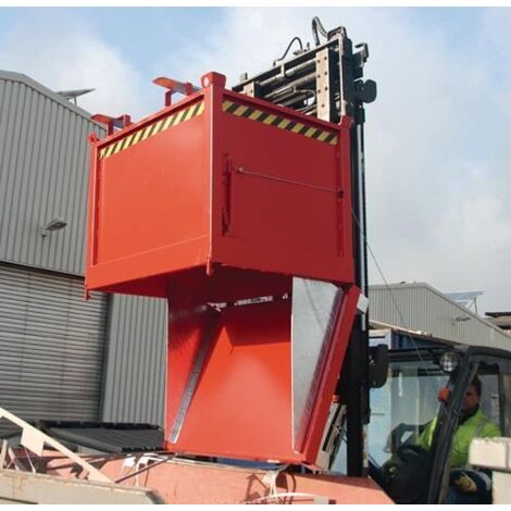 Bauer Klappbodenbehälter FB 2000, lackiert, Feuerrot