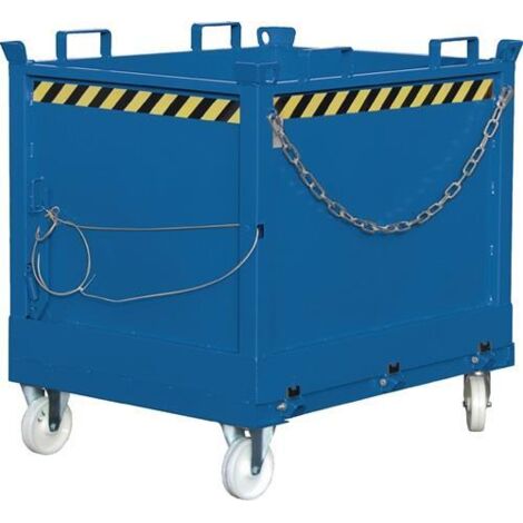Bauer Klappbodenbehälter FB 500, lackiert, Lichtblau