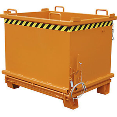 Bauer Klappbodenbehälter SB 1000, lackiert, Gelborange