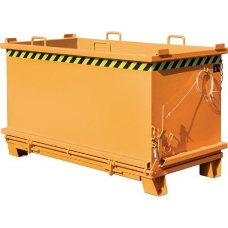 Bauer Klappbodenbehälter SB 1500, lackiert, Gelborange