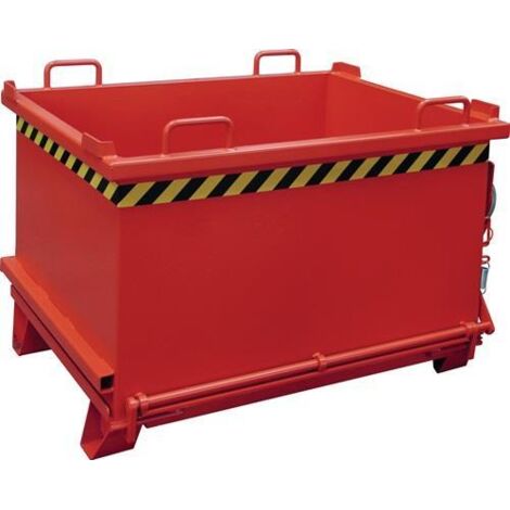 Bauer Klappbodenbehälter SB 750, lackiert, Feuerrot