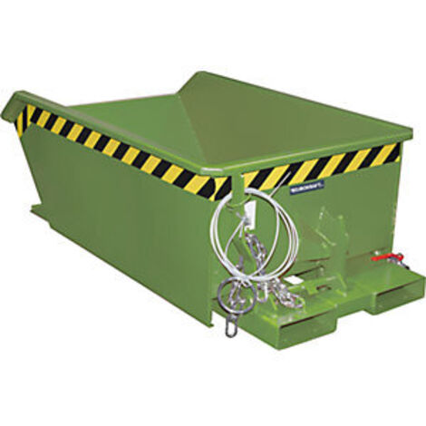 Bauer Mini-Spänebehälter SMGU 270, lackiert, Resedagrün