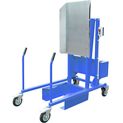 Bauer Mülltonnen-Kippstation MKS-12V, Elektrohydraulisch, lackiert, Lichtblau
