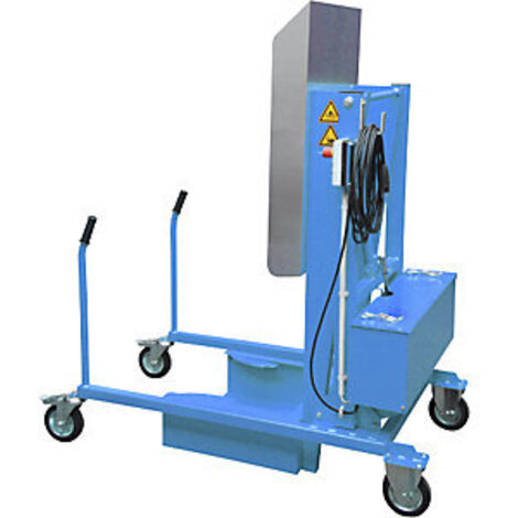 Bauer Mülltonnen-Kippstation MKS-230V, Elektrohydraulisch, lackiert, Lichtblau