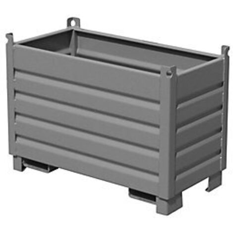 Bauer Sammelbehälter-System SBS 500, lackiert, Mausgrau