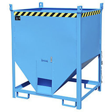 Bauer Silobehälter SGS 100, lackiert, Lichtblau