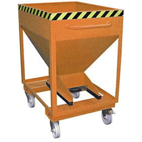 Bauer Silobehälter SRE-D 375, lackiert, Gelborange