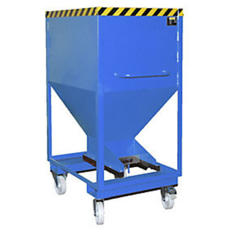 Bauer Silobehälter SRE-D 600, lackiert, Lichtblau
