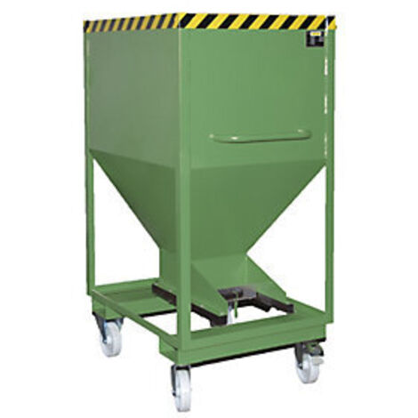 Bauer Silobehälter SRE-D 600, lackiert, Resedagrün