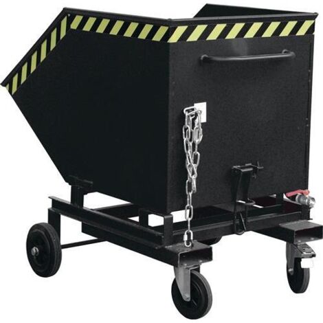 Bauer Späne-Kastenwagen SKW-ET 600, lackiert, Schwarzgrau