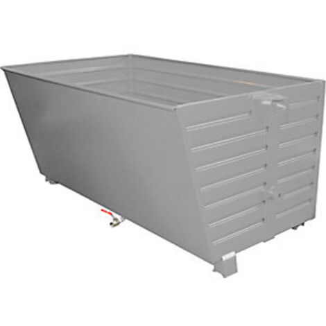 Bauer Späne-Stapelkipper BSL 200, lackiert, Mausgrau