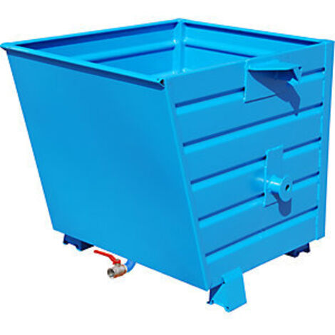 Bauer Späne-Stapelkipper BSL 55, lackiert, Lichtblau