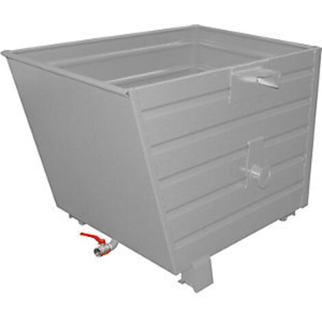 Bauer Späne-Stapelkipper BSL 70, lackiert, Mausgrau