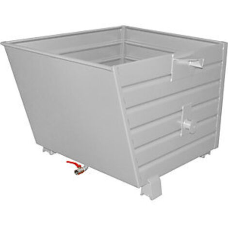 Bauer Späne-Stapelkipper BSL 90, lackiert, Mausgrau