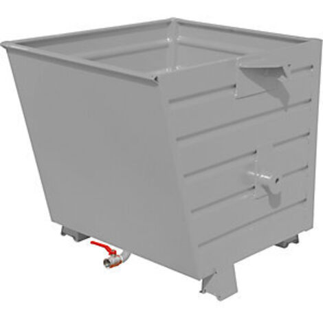 Bauer Späne-Stapelkipper BSS 55, lackiert, Mausgrau
