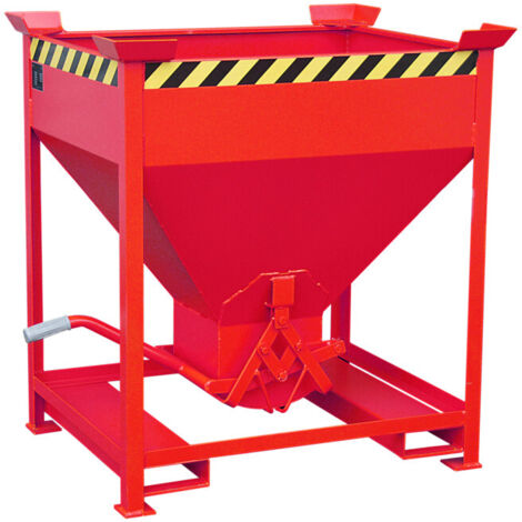 Bauer Südlohn conteneur silo SG 375, laqué, rouge feu